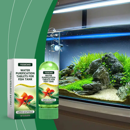 Powerful Aquarium Water Purification Tablet,  Efficient Clear Turbidity & Improve Water Quality