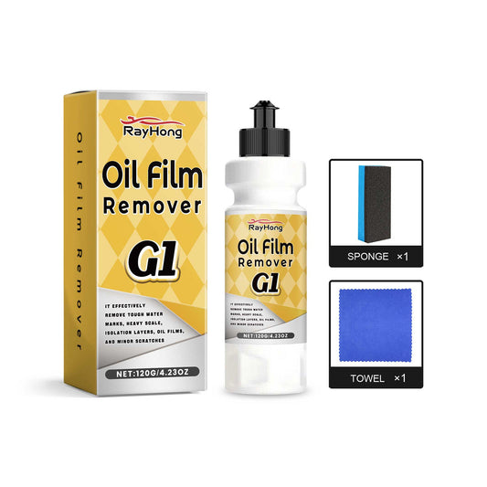 G1 Car Glass Polishing Compound & Oil Film Remover for Removing Water Spots, Road Oils, Windshield Haze