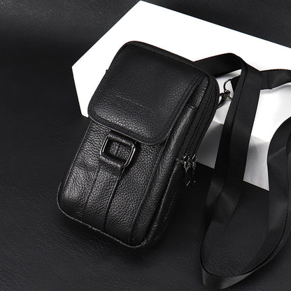 Genuine Leather Crossbody Bag, Messenger Bag Cell Phone Purse