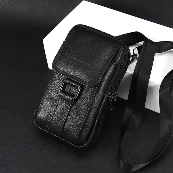 Genuine Leather Crossbody Bag, Messenger Bag Cell Phone Purse