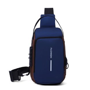 Water-Resistant Anti-Theft Sling Bag with USB Port