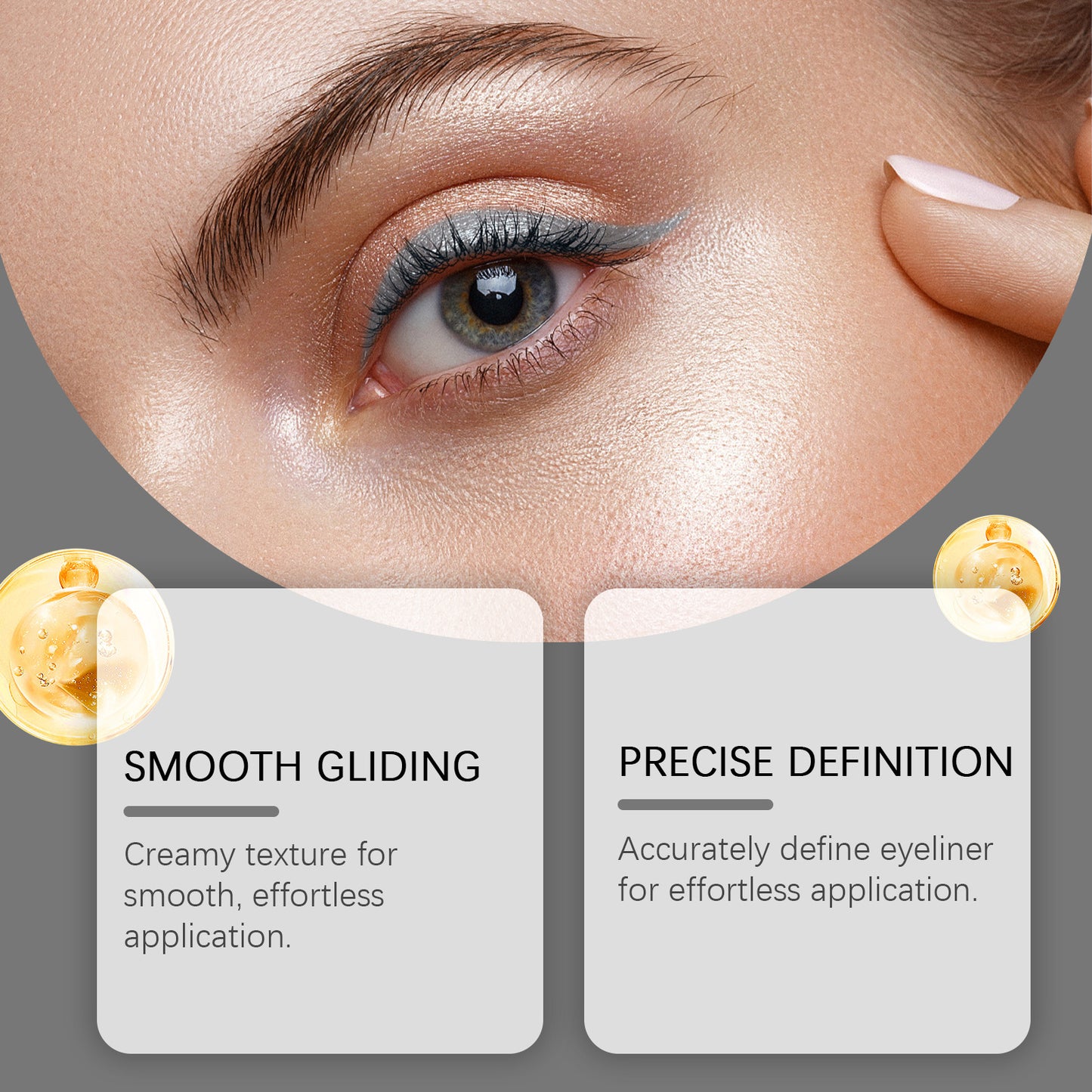 Smooth Eyeliner Gel Pen - Silky Smooth Long-lasting Makeup Eyeliner Gel Pencil