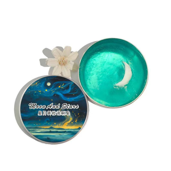 Makeup Brush Cleaner Soap with Silicone Cleaning Pad