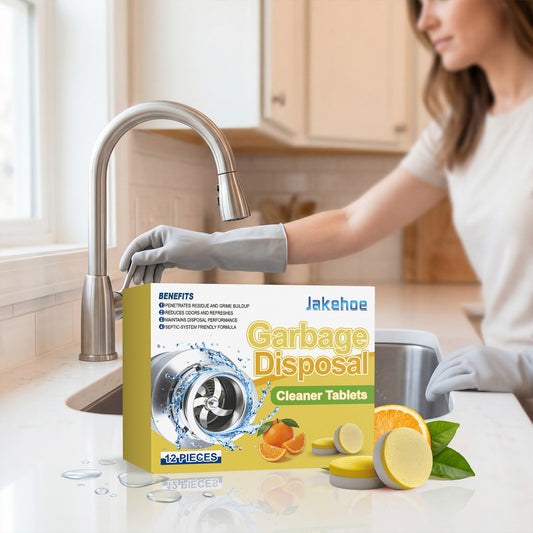 12 Pack Garbage Disposal Cleaner Tablets for Kitchen Food Residue and Grease Reduces Odors