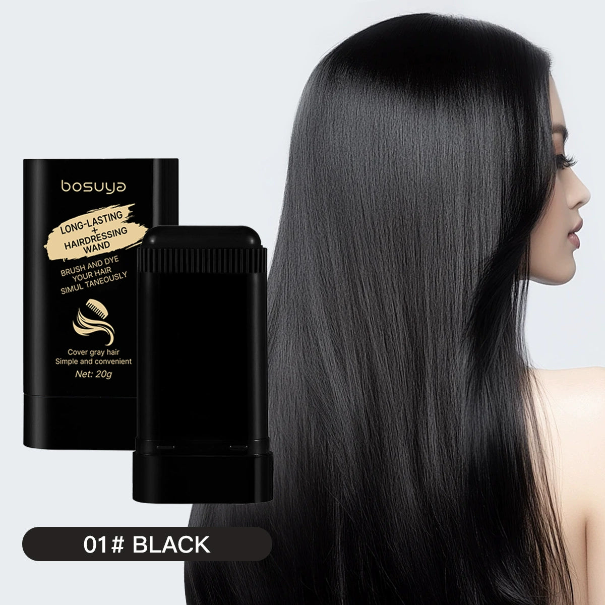 Bosuyo Ultimate Hair Dye Comb 20ml Waterproof Disposable Hair Dye