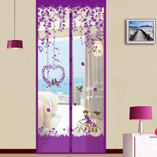 Hands Free Magnetic Screen Door Mesh for Patio Porch Balcony Front Door
