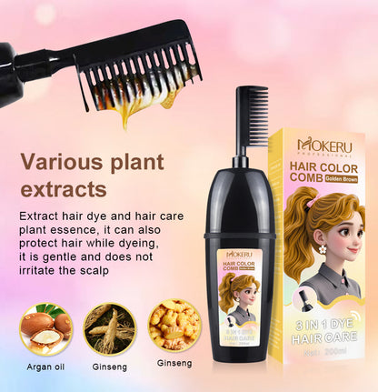 3 in 1 Dye Hair Care Hair Color Comb - 200ml / 6.8 fl oz