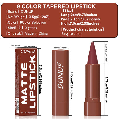 9 Pcs Matte Long-Lasting Waterproof Lip Liner & Lipstick Set