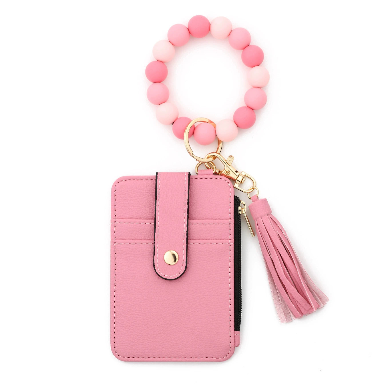 Wallet Silicone Keychain Silicone Bead Bracelet