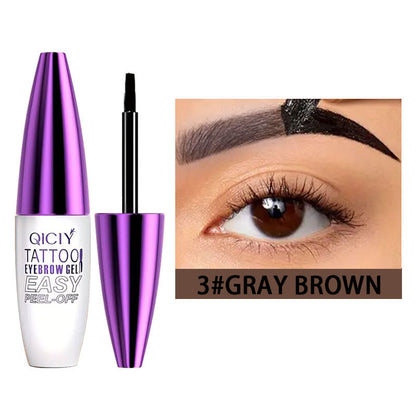 4 Pack Long-lasting Waterproof Peel off Tatoo Eyebrow Gel