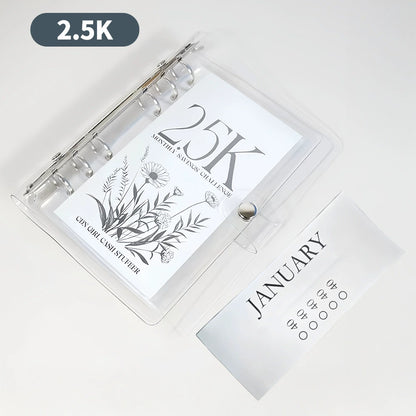 12-Month Money Saving Binder - 10K / 5K / 2.5K Savings Challenge