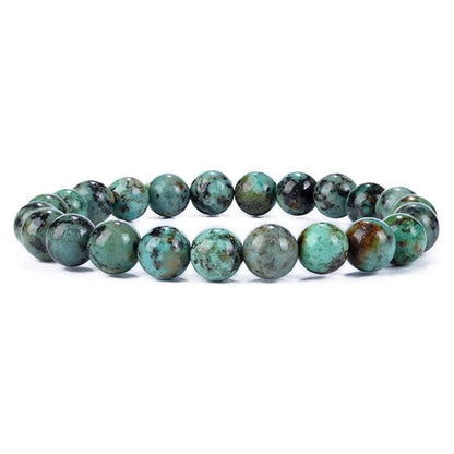 African Turquoise Beaded Yoga Chakra Bracelets