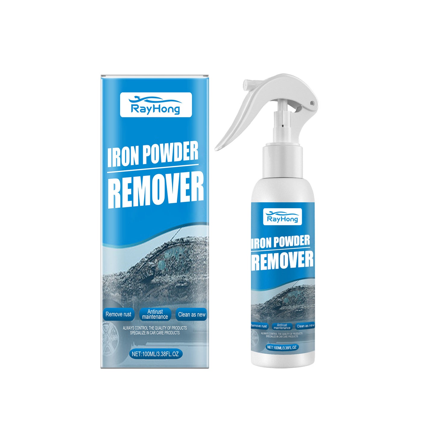 Car Multifunctional Rust Removal Spray, Heavy-Duty Rust Remover for Metal