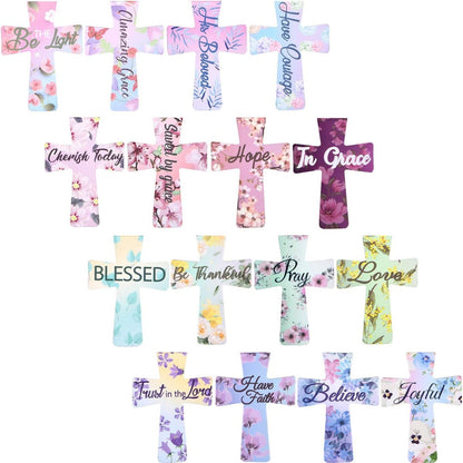 32 Pieces Magnetic Christian Religious Cross Bookmark