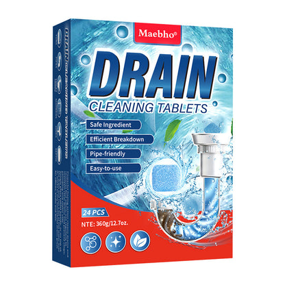 2026 Strong Drain Effervescent Disposal Cleaner 24 Count Tablet