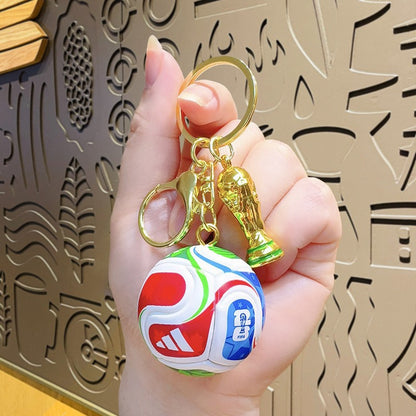 2026 Soccer World Cup Trophy Metal Keychain