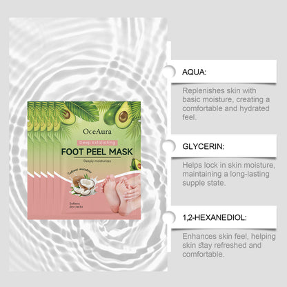 Avocado Exfoliating Foot Mask - Gently Cares for Soft&Comfortable Feet