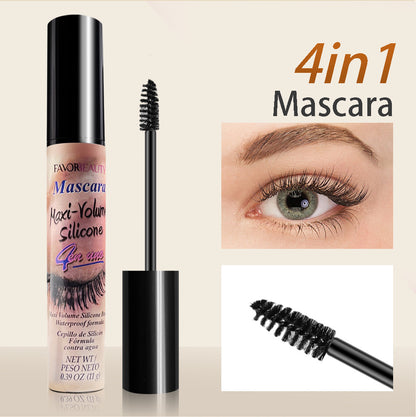 6Pcs 4-in 1 Multi-brush Waterproof Volumizing Mascara, Curling and Clumping-free.