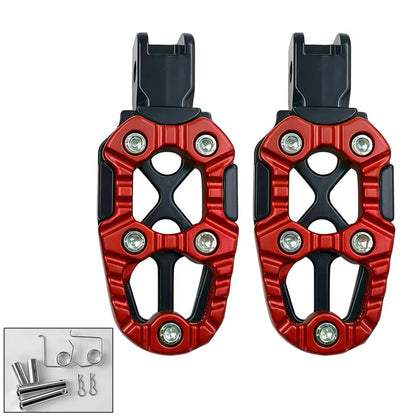 1 Pair Universal Metal Motorcycle Rear Footpeg Assemblies