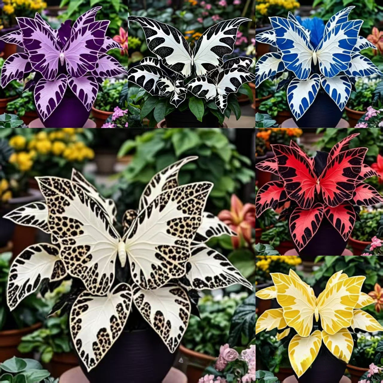 500 Pcs Multicolored Butterfly Geranium Seeds