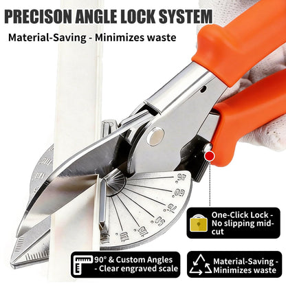 Multi Angle Miter Shear Cutter Hand Tools,45-135 Degree Adjustable Angle Scissors
