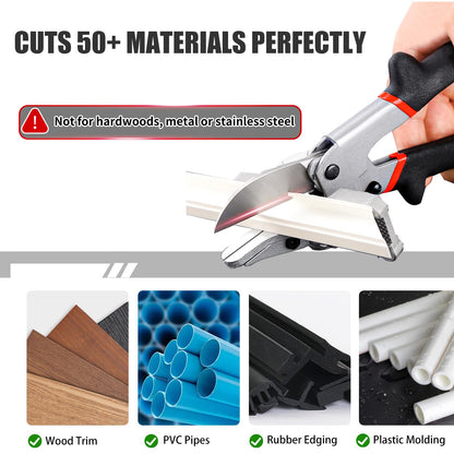 Multi Angle Miter Shear Cutter Hand Tools,45-135 Degree Adjustable Angle Scissors