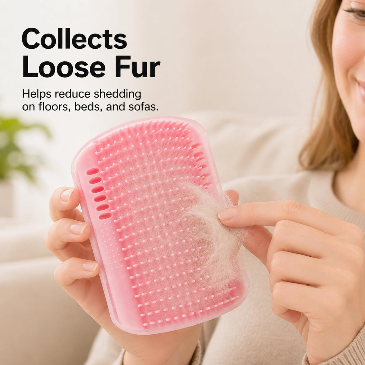 2 Pack Cat Self Groomer Wall Brush , Corner Cat Grooming Comb