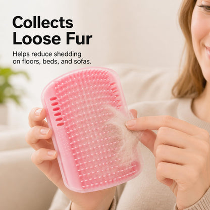 2 Pack Cat Self Groomer Wall Brush , Corner Cat Grooming Comb