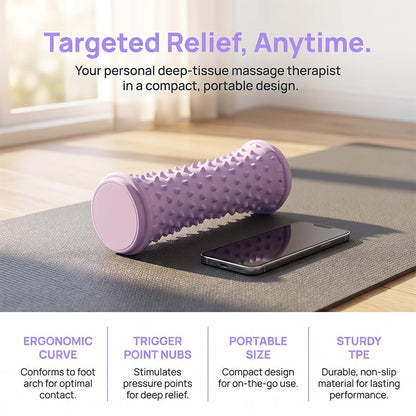 Plantar Fascia Relief Foot Massage Roller - Silicone Muscle Relaxation Massager Wheel