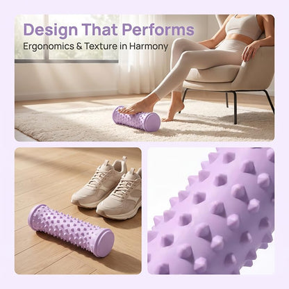 Plantar Fascia Relief Foot Massage Roller - Silicone Muscle Relaxation Massager Wheel