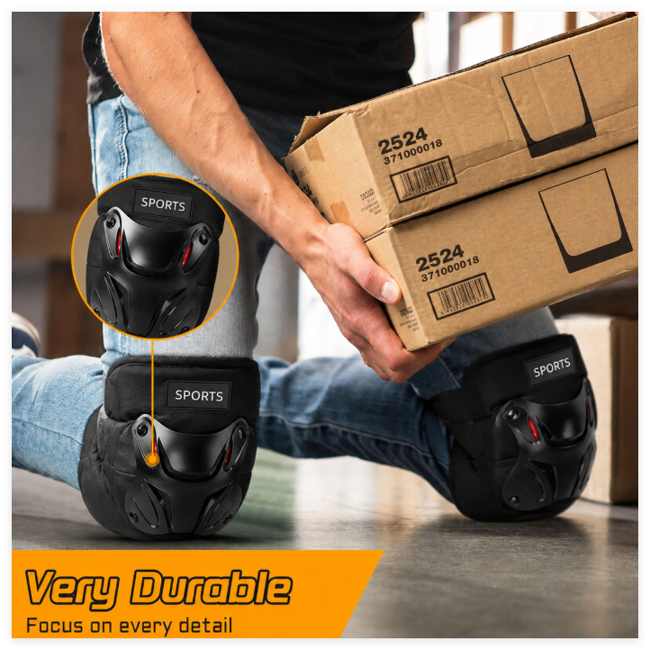 1 Pair Sports Knee Pads - Duty Protective Gear for Cycling, Skateboarding & Outdoor Activities