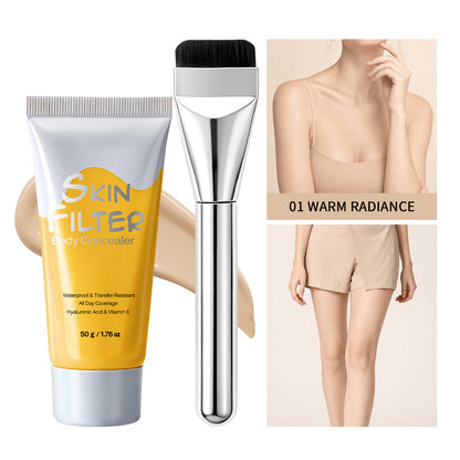 Isolation Cream Primer Moisturising Brightening Makeup Base with Brush