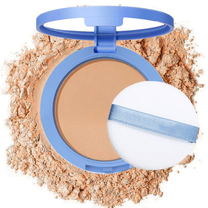 Oil Control Face Pressed Powder,Matte Smooth Flawless Setting Powder Makeup