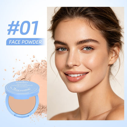 Oil Control Face Pressed Powder,Matte Smooth Flawless Setting Powder Makeup