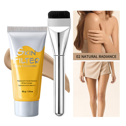 Isolation Cream Primer Moisturising Brightening Makeup Base with Brush