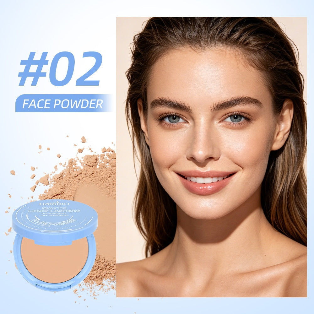 Oil Control Face Pressed Powder,Matte Smooth Flawless Setting Powder Makeup