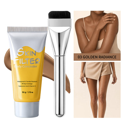 Isolation Cream Primer Moisturising Brightening Makeup Base with Brush