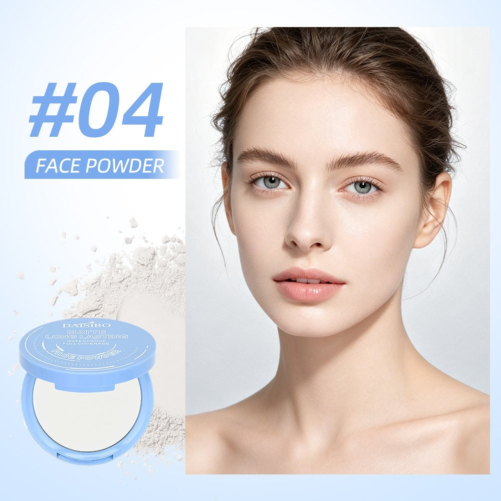Oil Control Face Pressed Powder,Matte Smooth Flawless Setting Powder Makeup
