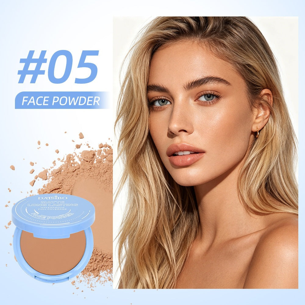 Oil Control Face Pressed Powder,Matte Smooth Flawless Setting Powder Makeup