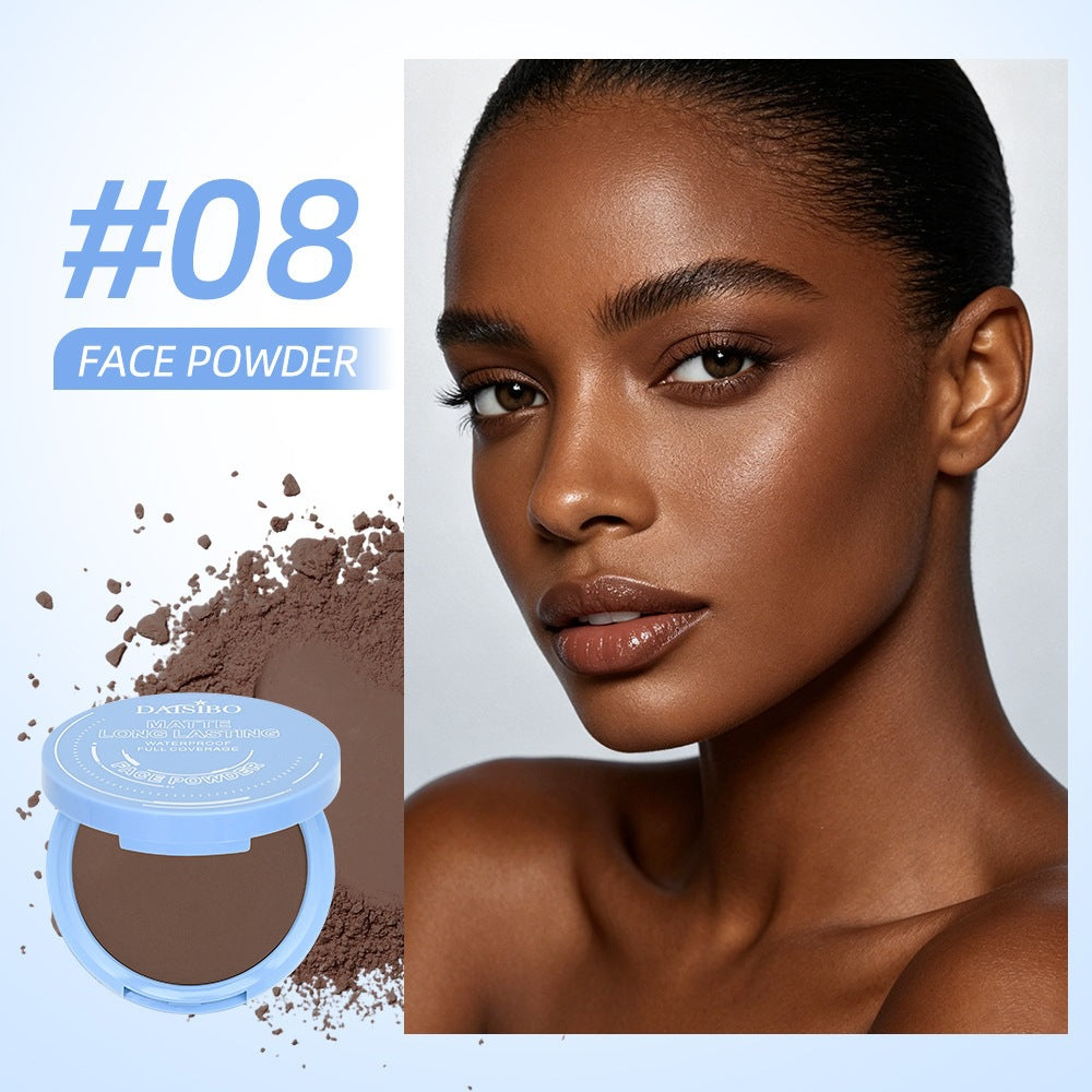 Oil Control Face Pressed Powder,Matte Smooth Flawless Setting Powder Makeup