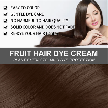 Fruit Essence Hair Dyeing Comb,Plant Extract Hair Dye Essence,Hair Dye Cream With Comb