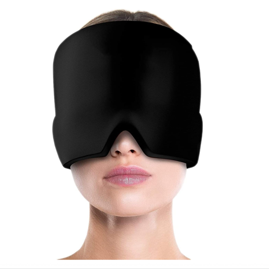 Headache Relief Hat Cold Therapy Ice Head Wrap Ice Pack Mask Cold Cap for Migraine Cap for Puffy Eyes