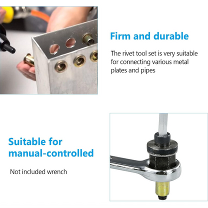 Manual Riveter Head Kit, Rivet Nut, Contains 30 Nuts