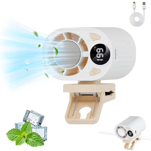 Rechargeable Clip on Fan with LED Digital Display