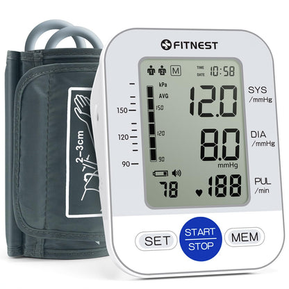 Blood Pressure Monitor, Automatic Digital Upper Arm BP Machine for Home Use
