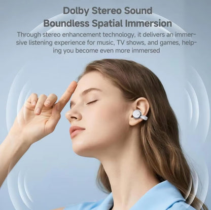 2-in-1 Wireless Earbuds, Open Ear Clip-on & in-Ear Earbuds