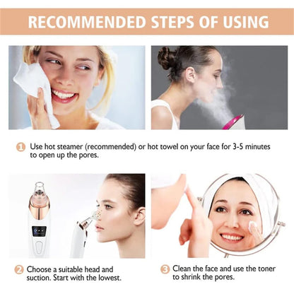 Blackhead Remover Pore Vacuum,Professional Facial Pore Cleaner