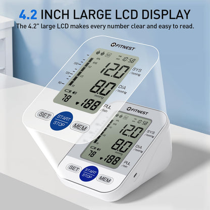 Blood Pressure Monitor, Automatic Digital Upper Arm BP Machine for Home Use