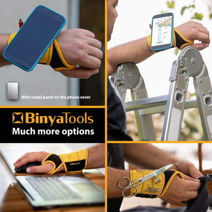 Magnetic Tool Wristband for Mechanics,Keep Screws, Nails, and Drill Bits within Easy Reach.