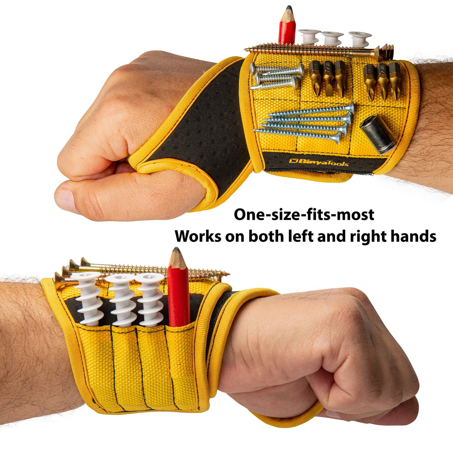 Magnetic Tool Wristband for Mechanics,Keep Screws, Nails, and Drill Bits within Easy Reach.